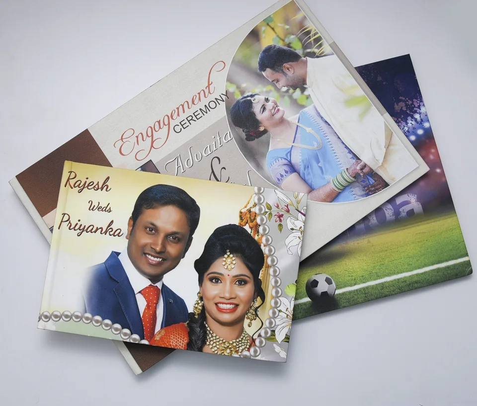 Printed wedding and engagement photo albums supplied by Net Global